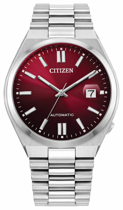TSUYOSA Red Dial Stainless Steel Bracelet NJ0150-56W - Citizen Essential