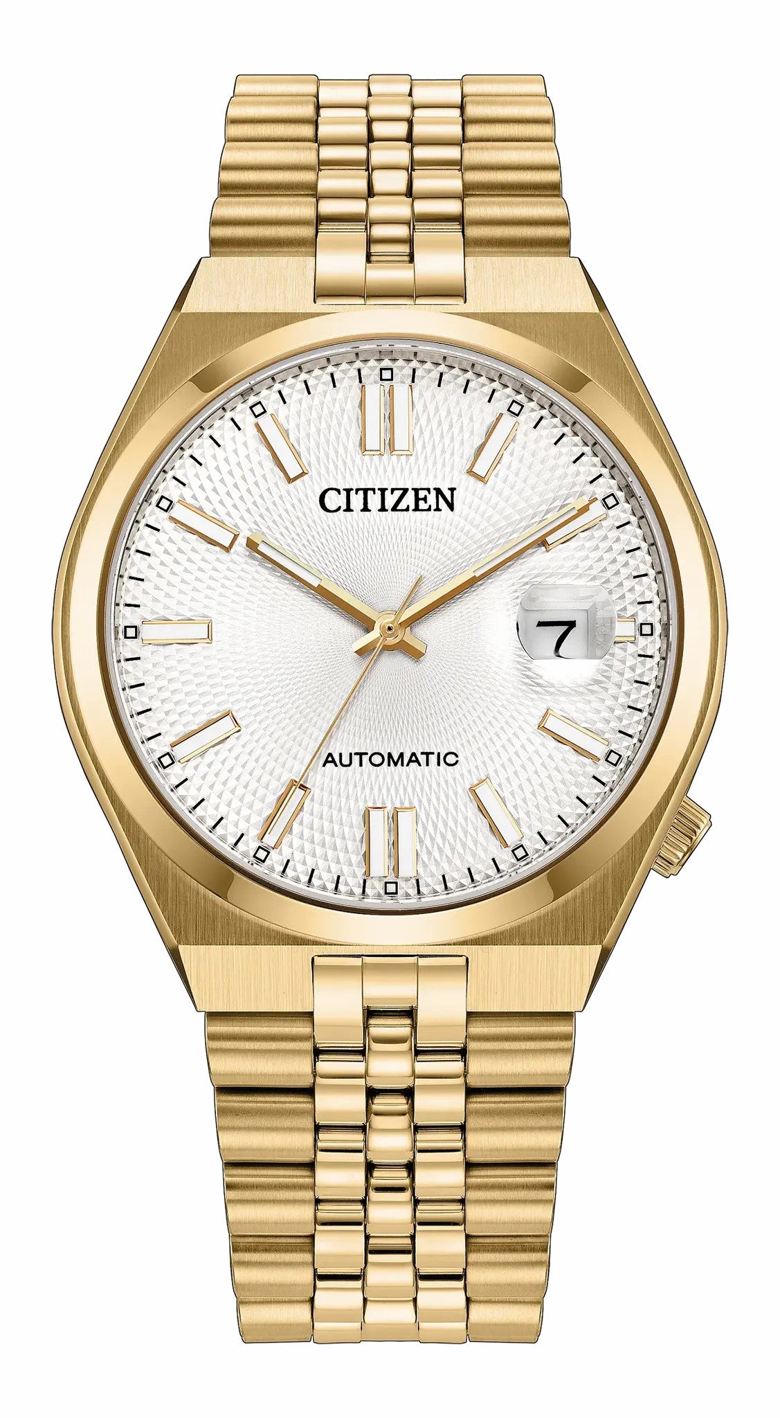 TSUYOSA 60 37mm Silver-Tone Dial Stainless Steel Bracelet NK0032-56A - Citizen Value