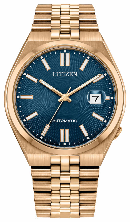 TSUYOSA 60 Blue Dial Stainless Steel Bracelet NK0023-57L - Citizen Trusted