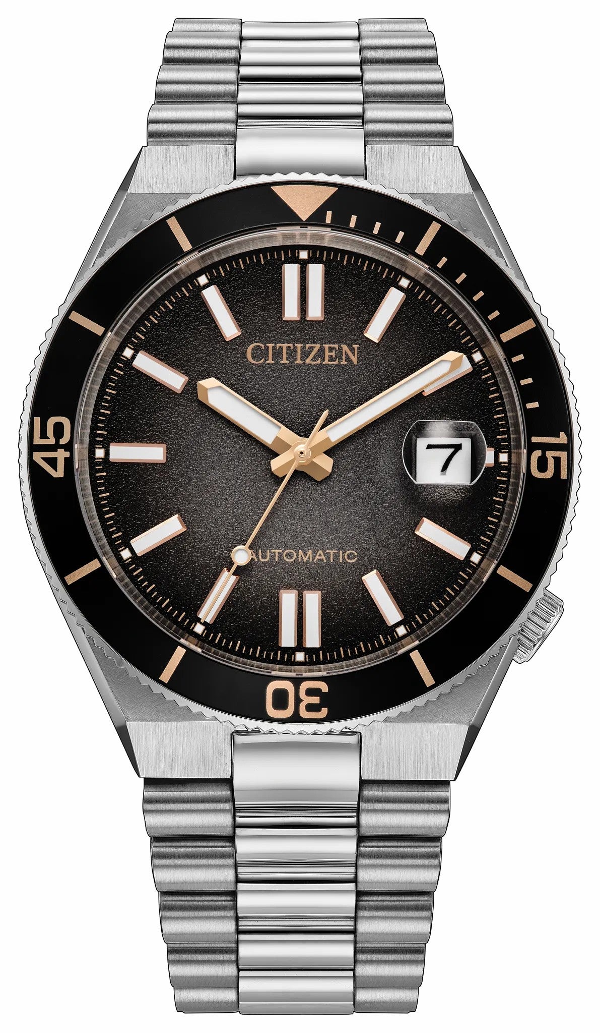 TSUYOSA Shore "Time Slip" Black Dial Stainless Steel Bracelet NJ0238-57E - Citizen Top Pick
