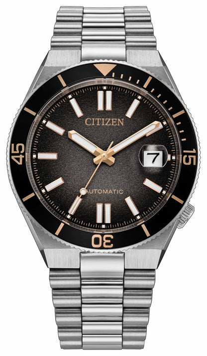 TSUYOSA Shore "Time Slip" Black Dial Stainless Steel Bracelet NJ0238-57E - Citizen Top Pick