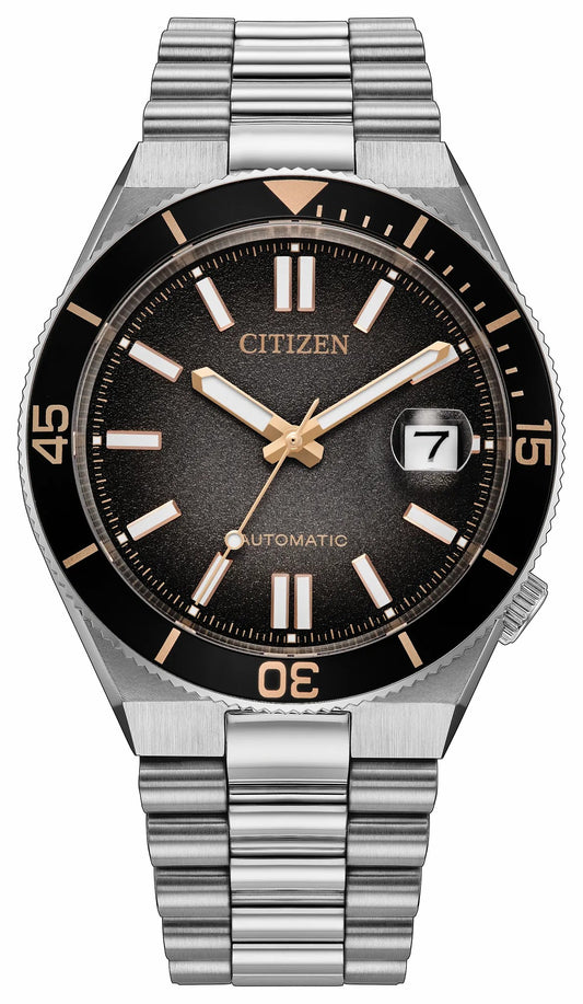 TSUYOSA Shore "Time Slip" Black Dial Stainless Steel Bracelet NJ0238-57E - Citizen Top Pick