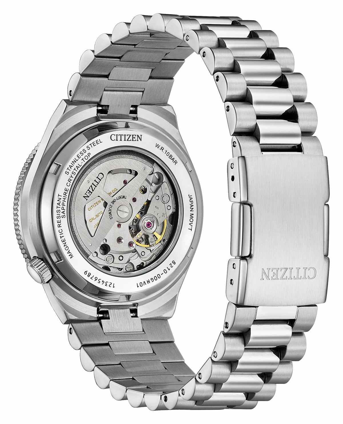 TSUYOSA Shore "Time Slip" Black Dial Stainless Steel Bracelet NJ0238-57E - Citizen Top Pick