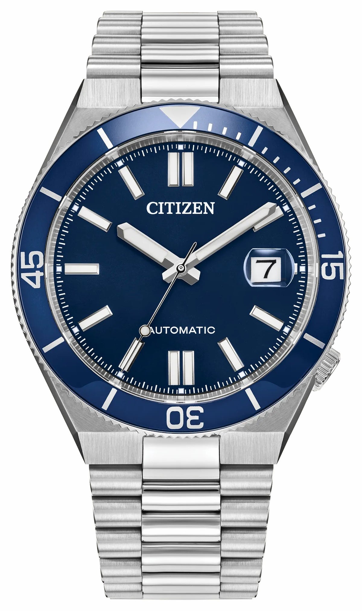 TSUYOSA Shore Navy Dial Stainless Steel Bracelet NJ0230-59L - Citizen Value