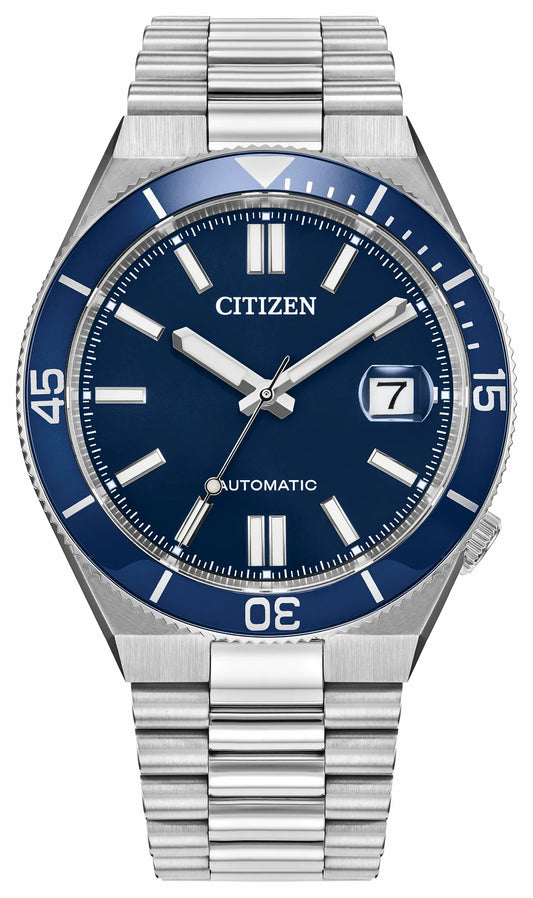 TSUYOSA Shore Navy Dial Stainless Steel Bracelet NJ0230-59L - Citizen Value