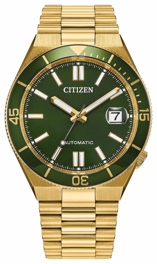 TSUYOSA Shore Green Dial Stainless Steel Bracelet NJ0232-53X - Citizen Top Pick