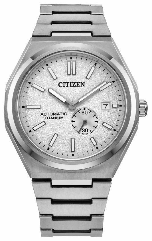 Zenshin Mechanical White Dial Super Titanium Bracelet NJ0180-80A - Citizen Deals