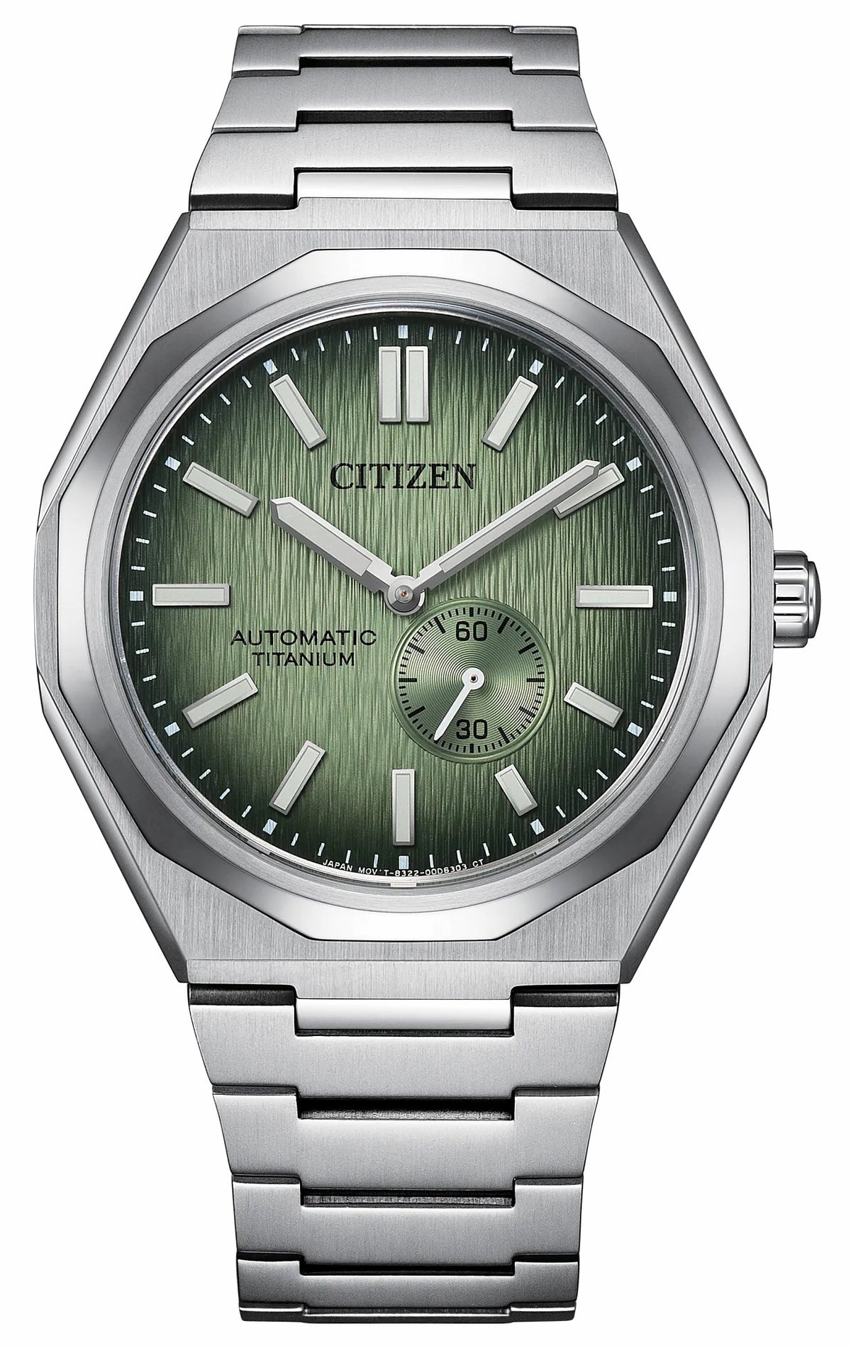 Zenshin 60 Mechanical Green Dial Super Titanium Bracelet NK5020-58X - Citizen Deals