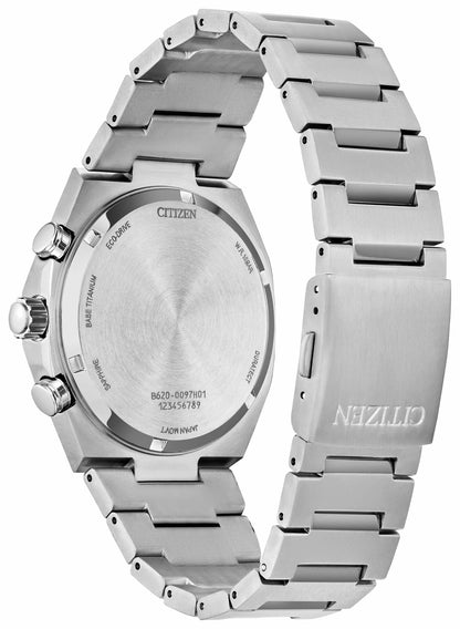 Zenshin Chrono Salmon Dial Super Titanium Bracelet CA4610-85Z - Citizen Featured