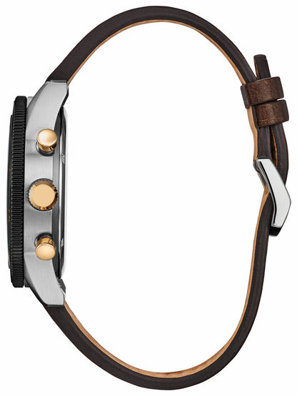 Terra Force Brown Dial Leather Strap CA4746-08X - Citizen Latest