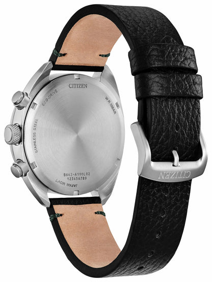 Sport Casual Green Dial Leather Strap CA7041-07X - Citizen Special Offer