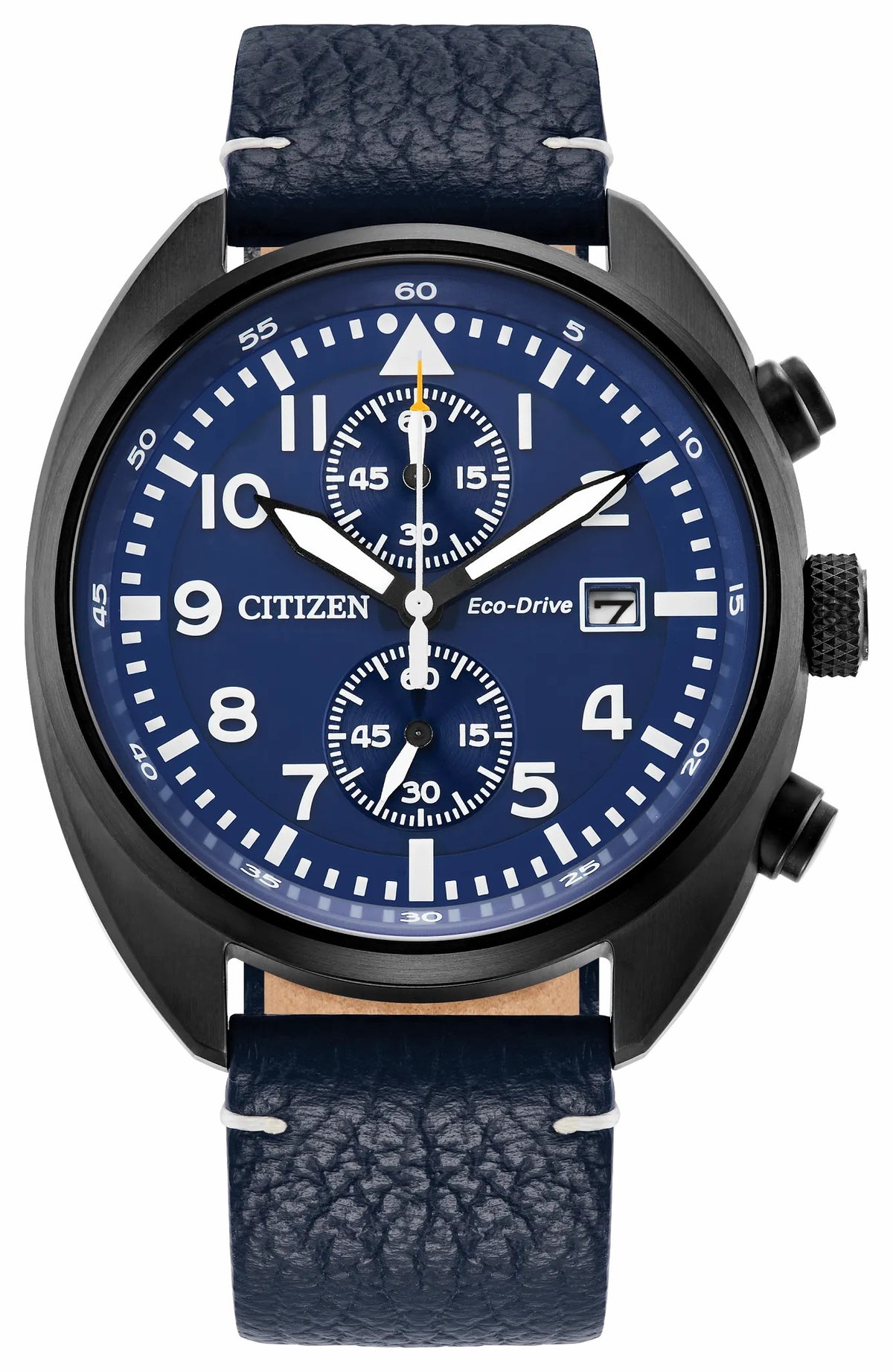 Sport Casual Blue Dial Leather Strap CA7048-08L - Citizen New