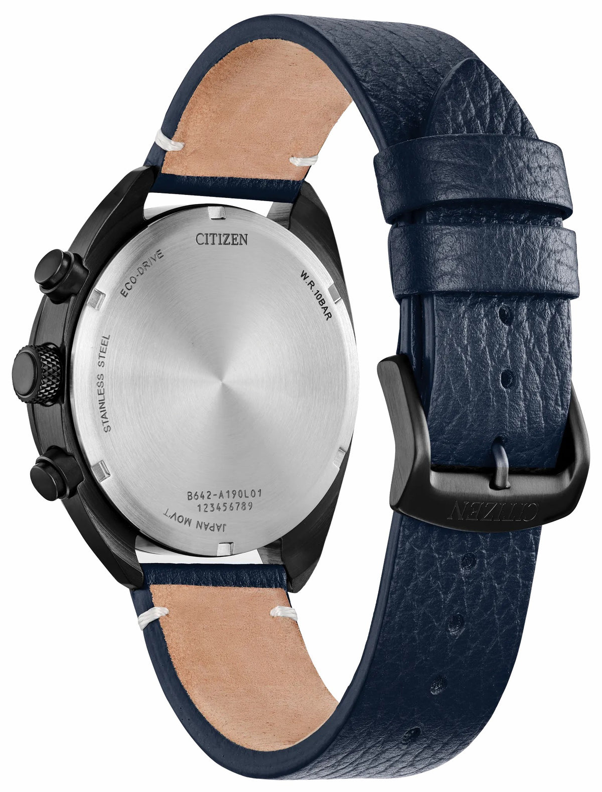 Sport Casual Blue Dial Leather Strap CA7048-08L - Citizen New
