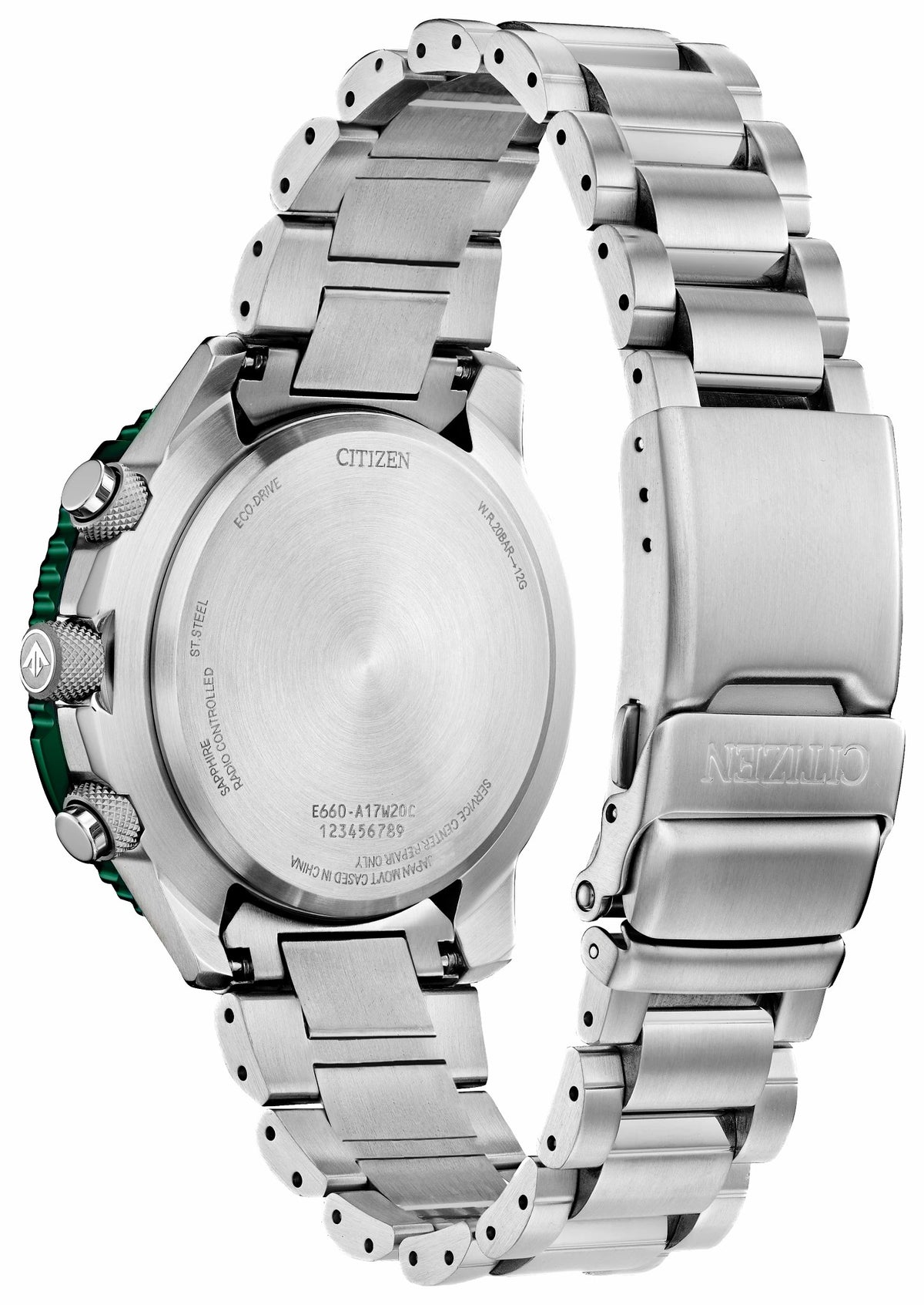 Promaster Air A-T Green Dial Stainless Steel Bracelet CB5004-59W - Citizen Great Value