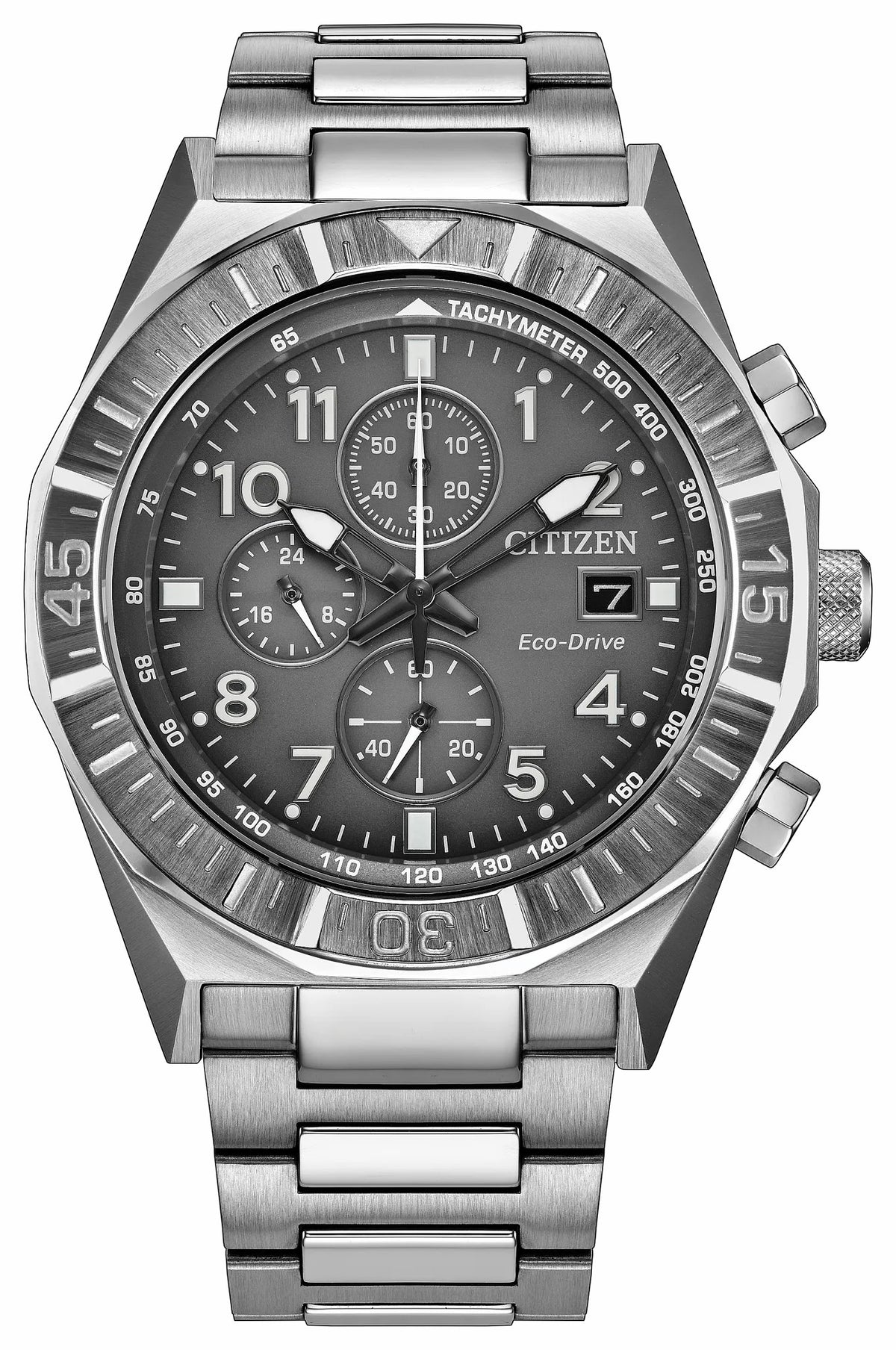 Nighthawk Gray Dial Stainless Steel Bracelet CA0890-54H - Citizen Recommended