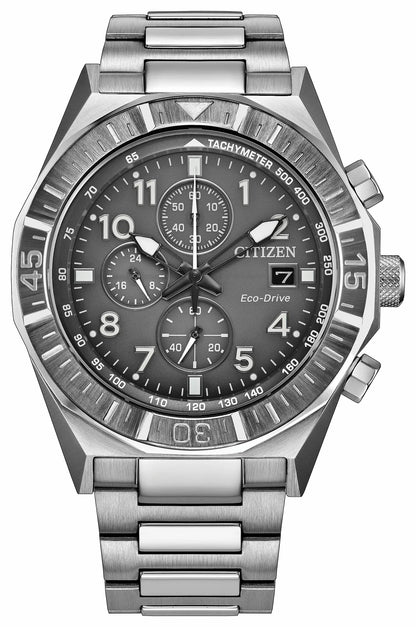 Nighthawk Gray Dial Stainless Steel Bracelet CA0890-54H - Citizen Recommended