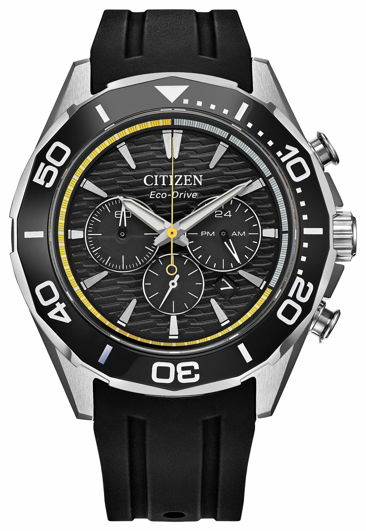 Endeavor Chrono Black Dial Polyurethane Strap CA4730-08E - Citizen Top Pick