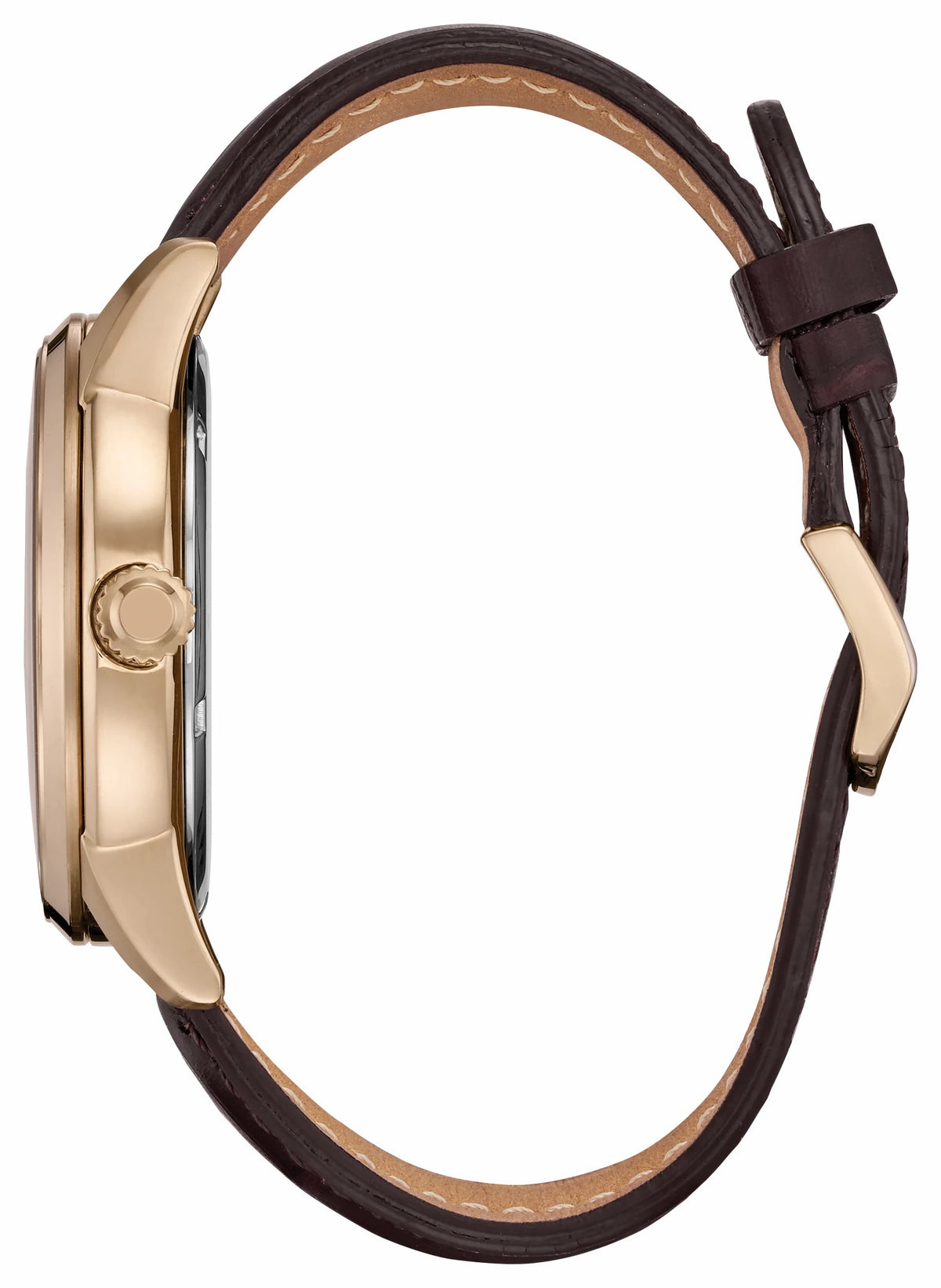 Corso - Men's Eco-Drive BU2013-08E Rose Gold Leather Watch - Citizen Deals