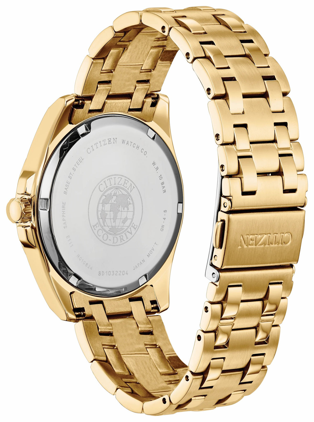 Citizen Peyten Eco-Drive Blue Dial Gold Stainless Steel Watch - Citizen Essential