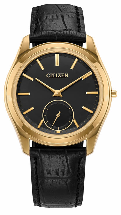 Eco-Drive One Black Dial Crocodile Strap AQ5022-02E - Citizen Best Seller