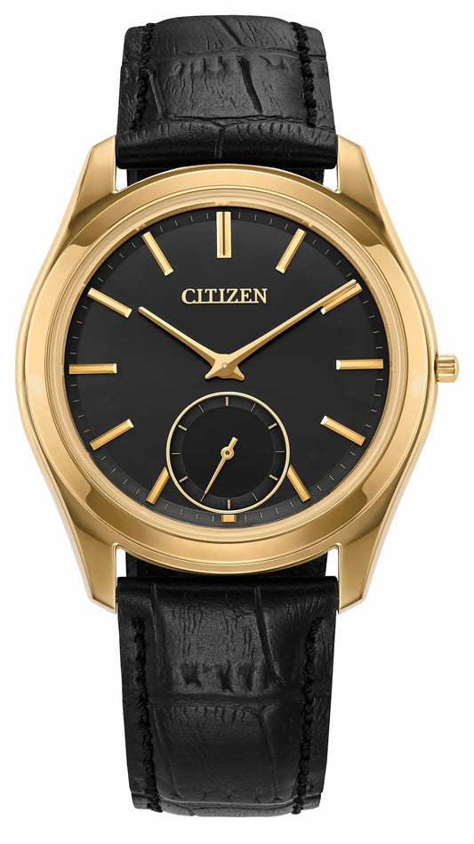 Eco-Drive One Black Dial Crocodile Strap AQ5022-02E - Citizen Best Seller