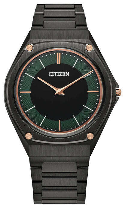 Eco-Drive One Green Dial Stainless Steel Bracelet AR5065-54W - Citizen Deals