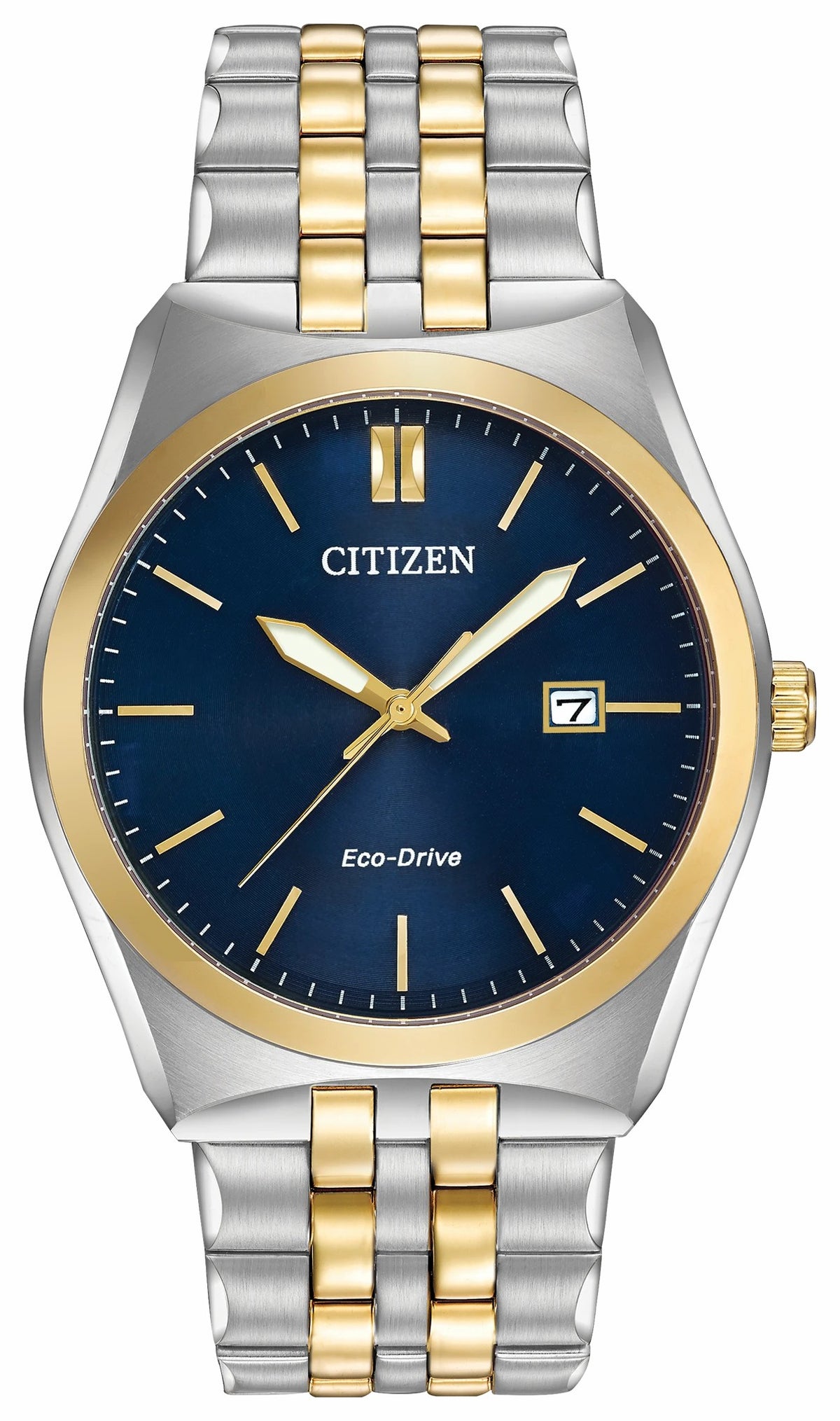 Corso - Men's Eco-Drive BM7334-58L Two Tone Blue Dial Watch - Citizen Latest