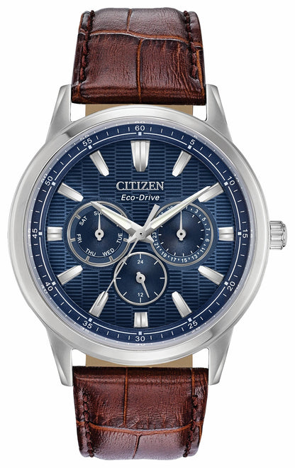 Corso - Men's Eco-Drive BU2070-12L Leather Strap Watch - Citizen Quality