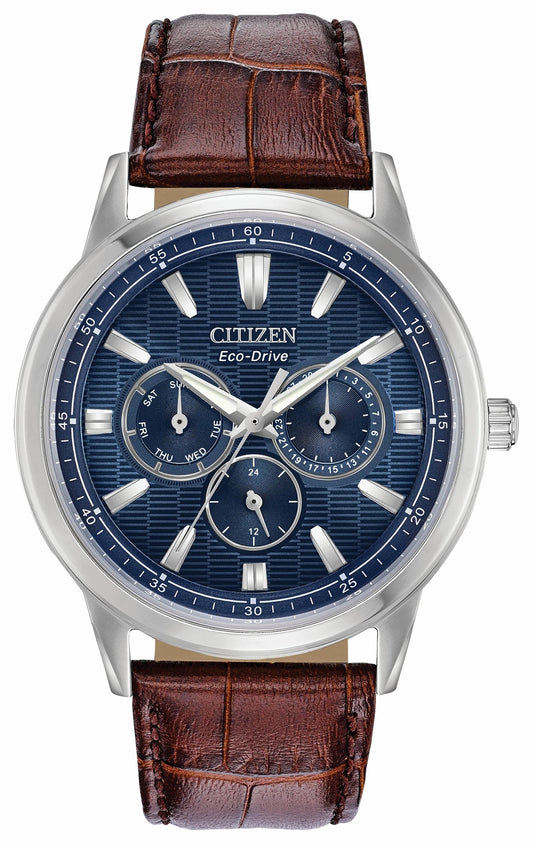 Corso - Men's Eco-Drive BU2070-12L Leather Strap Watch - Citizen Quality