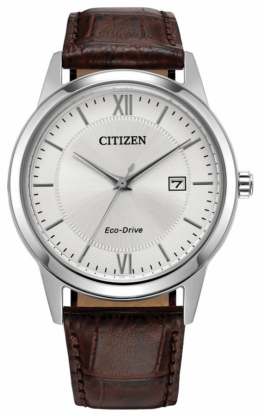 Classic Silver-Tone Dial Leather Strap AW1780-25A - Citizen Deals