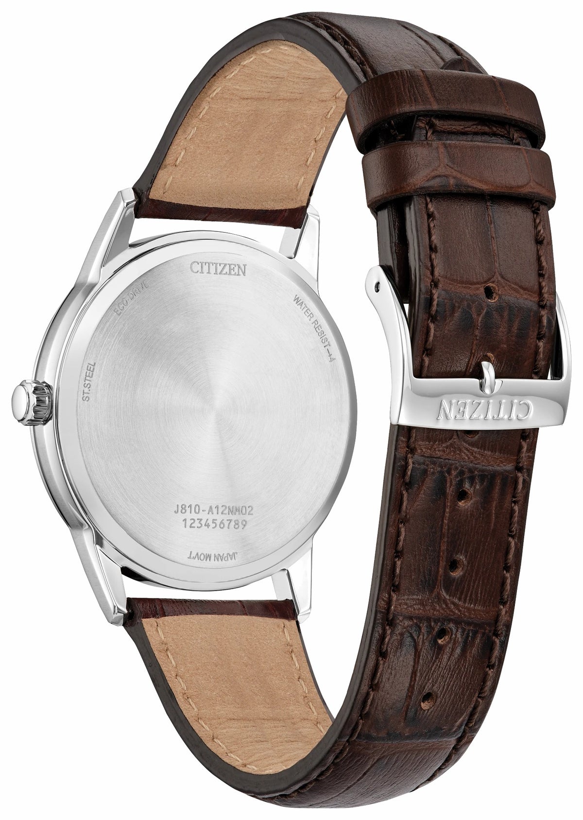 Classic Silver-Tone Dial Leather Strap AW1780-25A - Citizen Deals