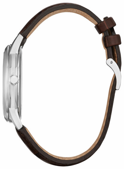 Classic Silver-Tone Dial Leather Strap AW1780-25A - Citizen Deals