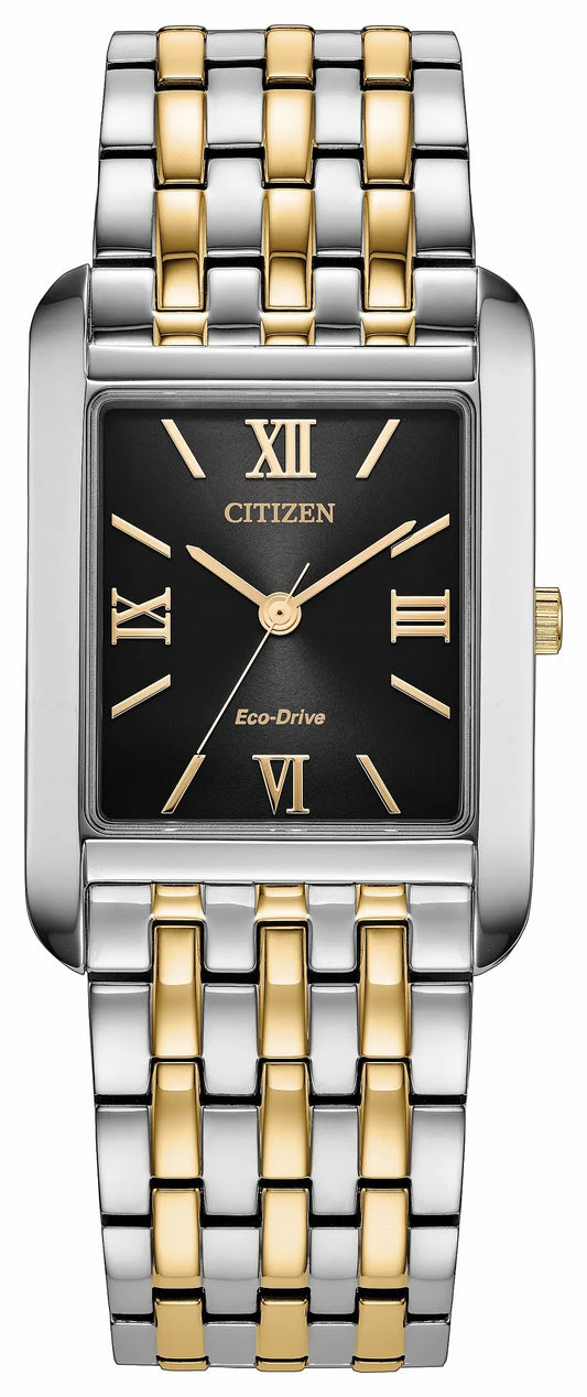 Addysen Black Dial Stainless Steel Bracelet BJ6574-59E - Citizen Classic
