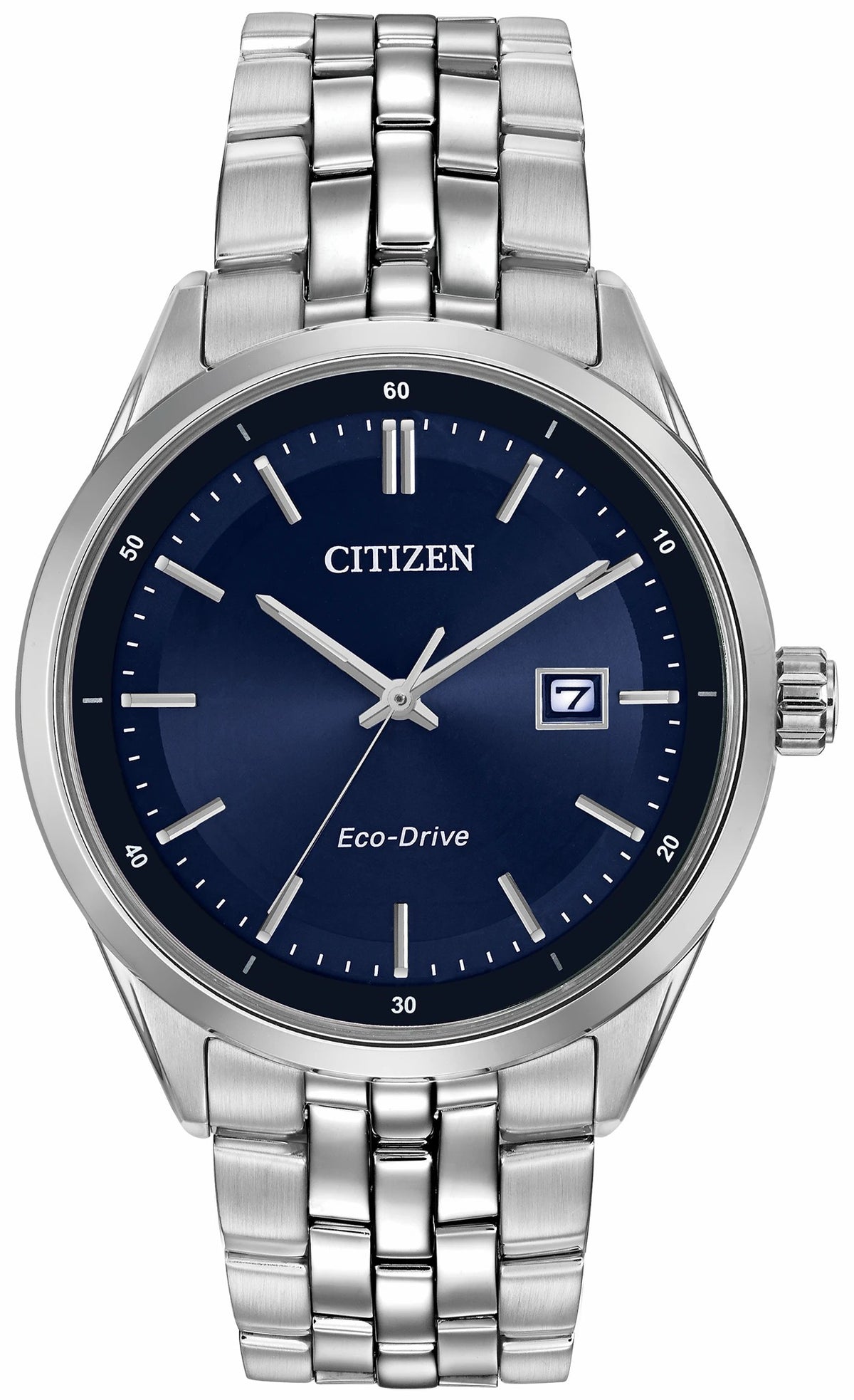 Corso - Men's Eco-Drive BM7251-53L Crystal Blue Dial Watch - Citizen Discount