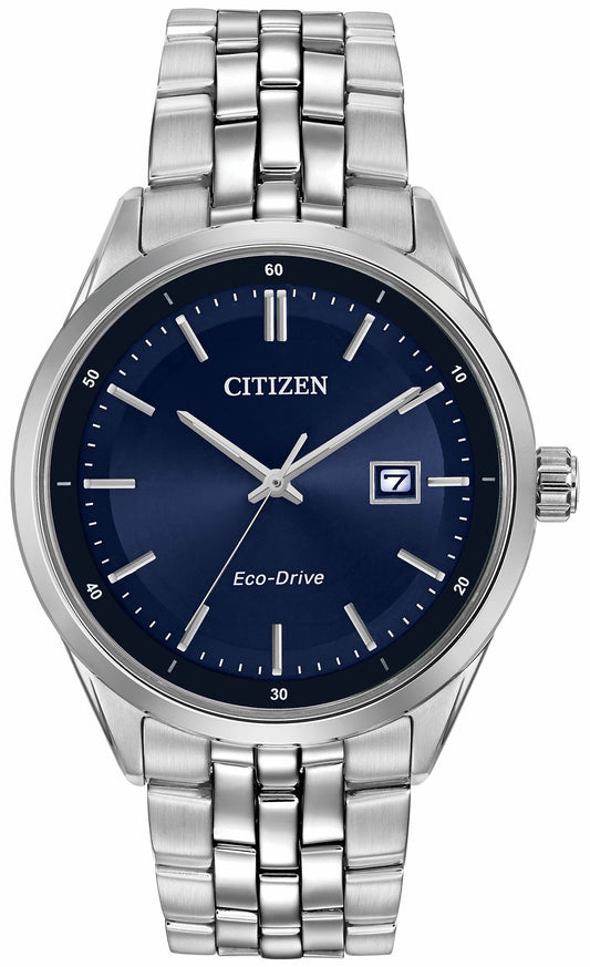 Corso - Men's Eco-Drive BM7251-53L Crystal Blue Dial Watch - Citizen Discount