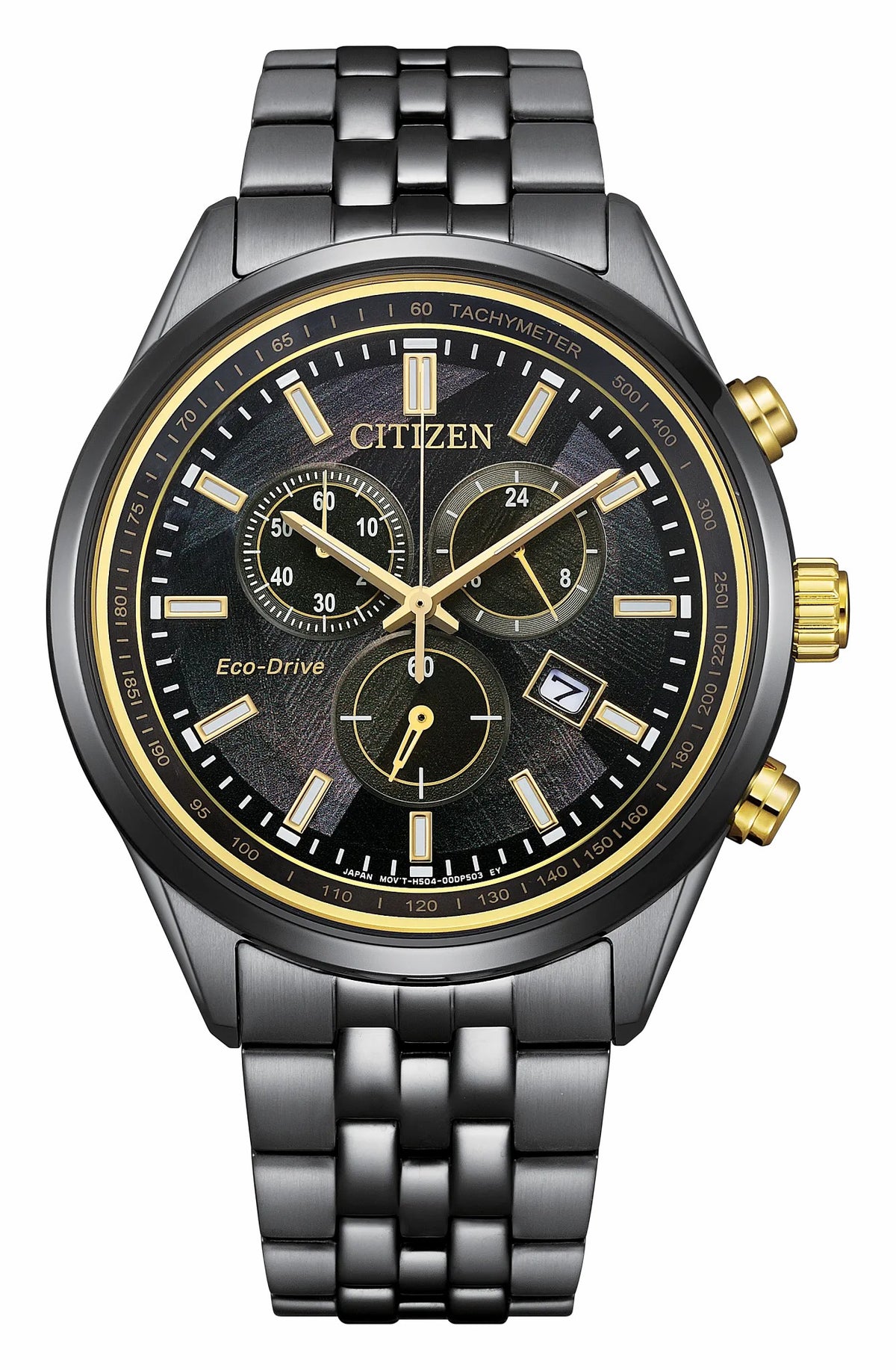 Classic LIGHT in BLACK Black Dial Stainless Steel Bracelet AT2576-68E - Citizen Popular