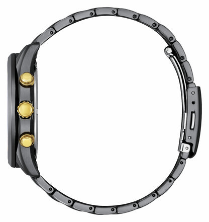 Classic LIGHT in BLACK Black Dial Stainless Steel Bracelet AT2576-68E - Citizen Popular