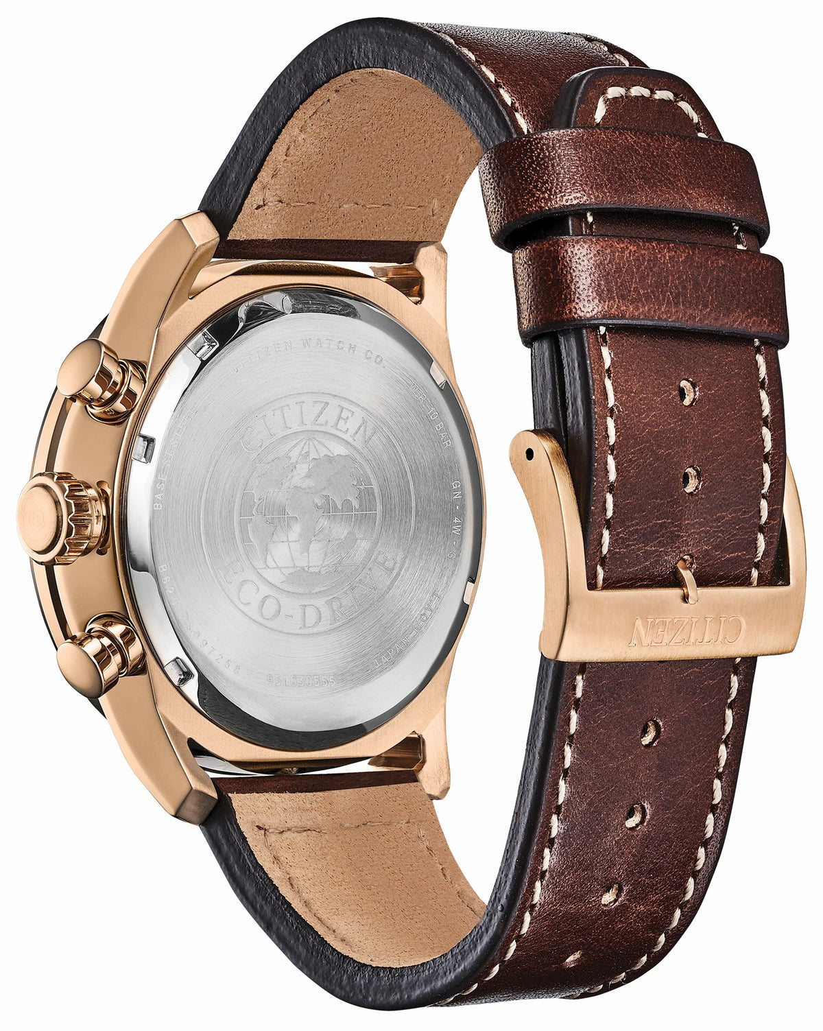 Citizen Avion Eco-Drive Rose Gold Blue Dial Watch - Citizen Deals