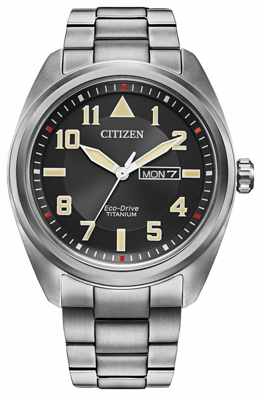 Garrison Black Dial Super Titanium Bracelet BM8560-53E - Citizen Best Price