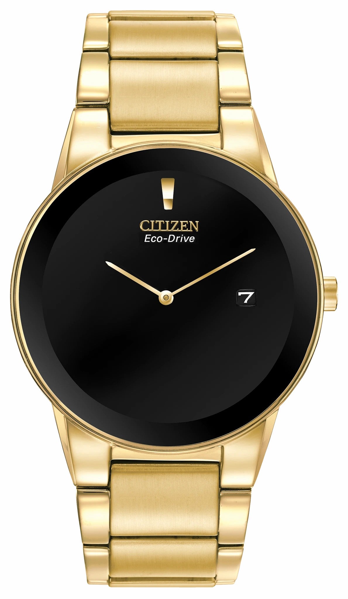 Axiom - Men's Eco-Drive AU1062-56E Black Blank Face Watch - Citizen Premium