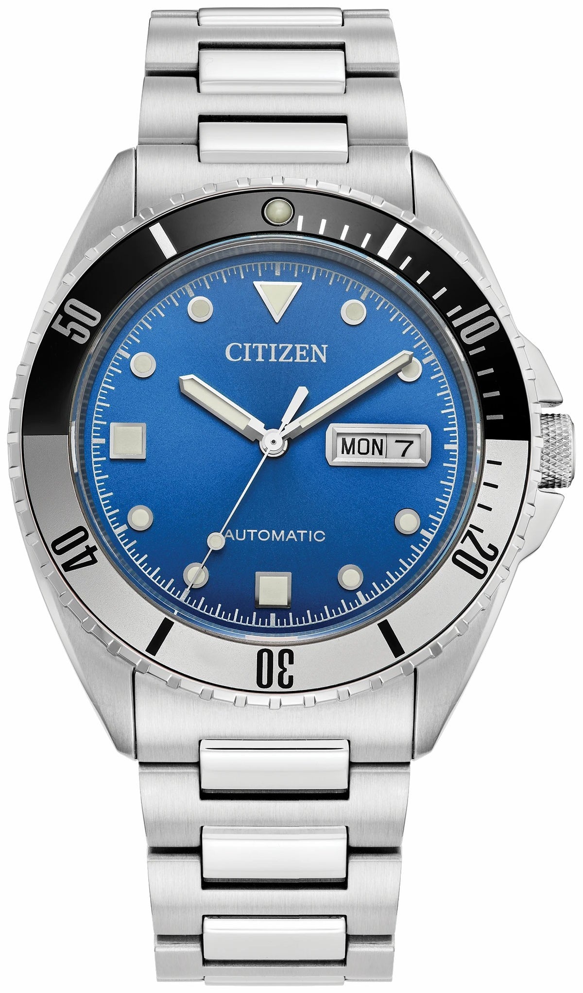 Sport Automatic Blue Dial Stainless Steel Bracelet NH7530-52M - Citizen Trending