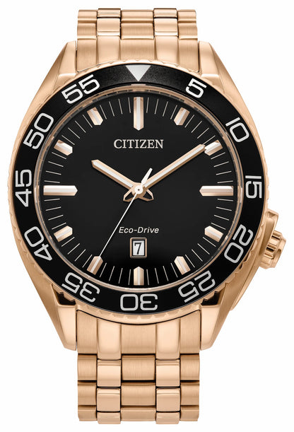 Carson Black Dial Stainless Steel Bracelet AW1773-55E - Citizen Latest
