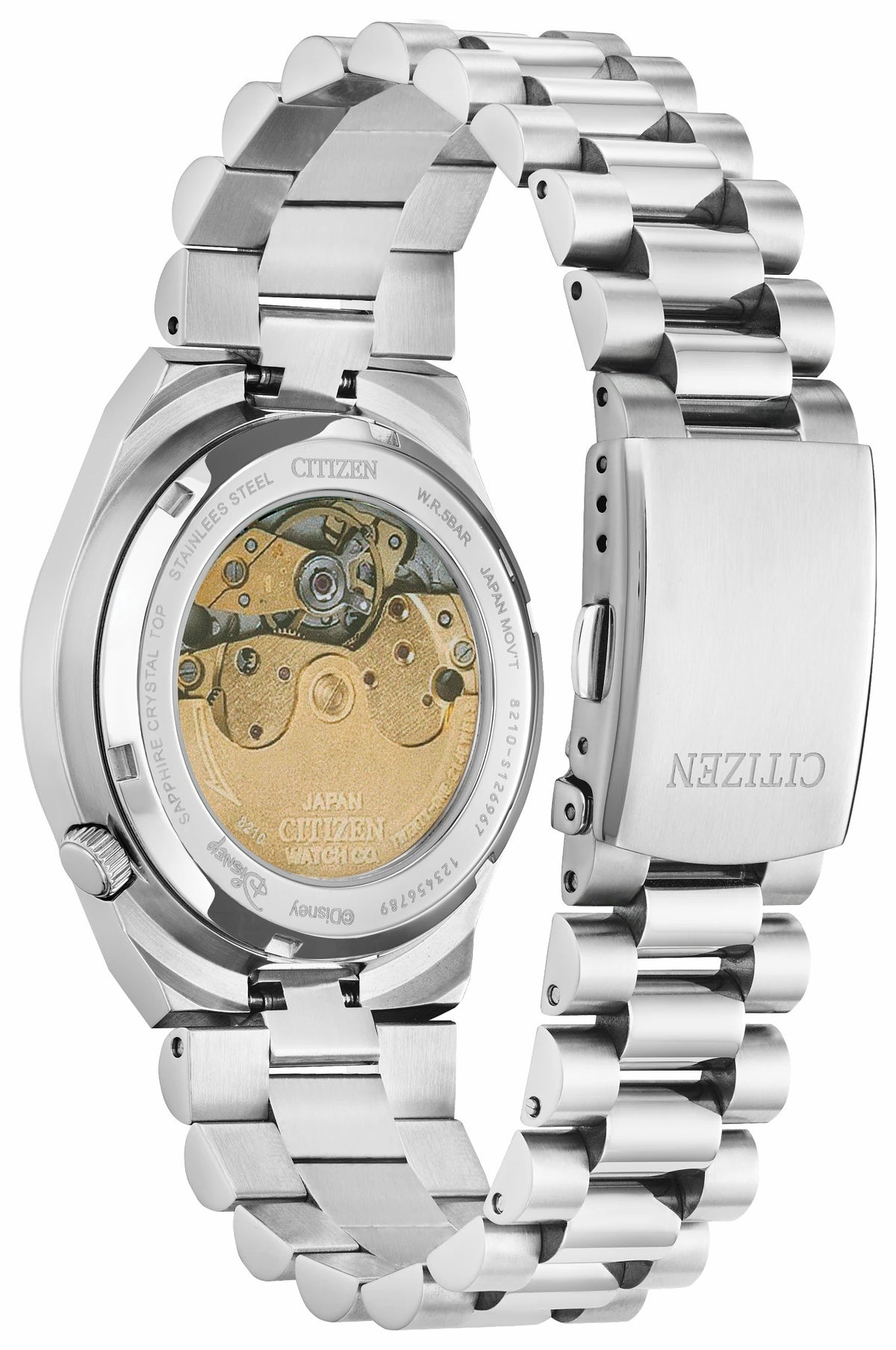 TSUYOSA Mickey Mouse Blue Dial Stainless Steel Bracelet NJ0156-50L - Citizen Hot Sale