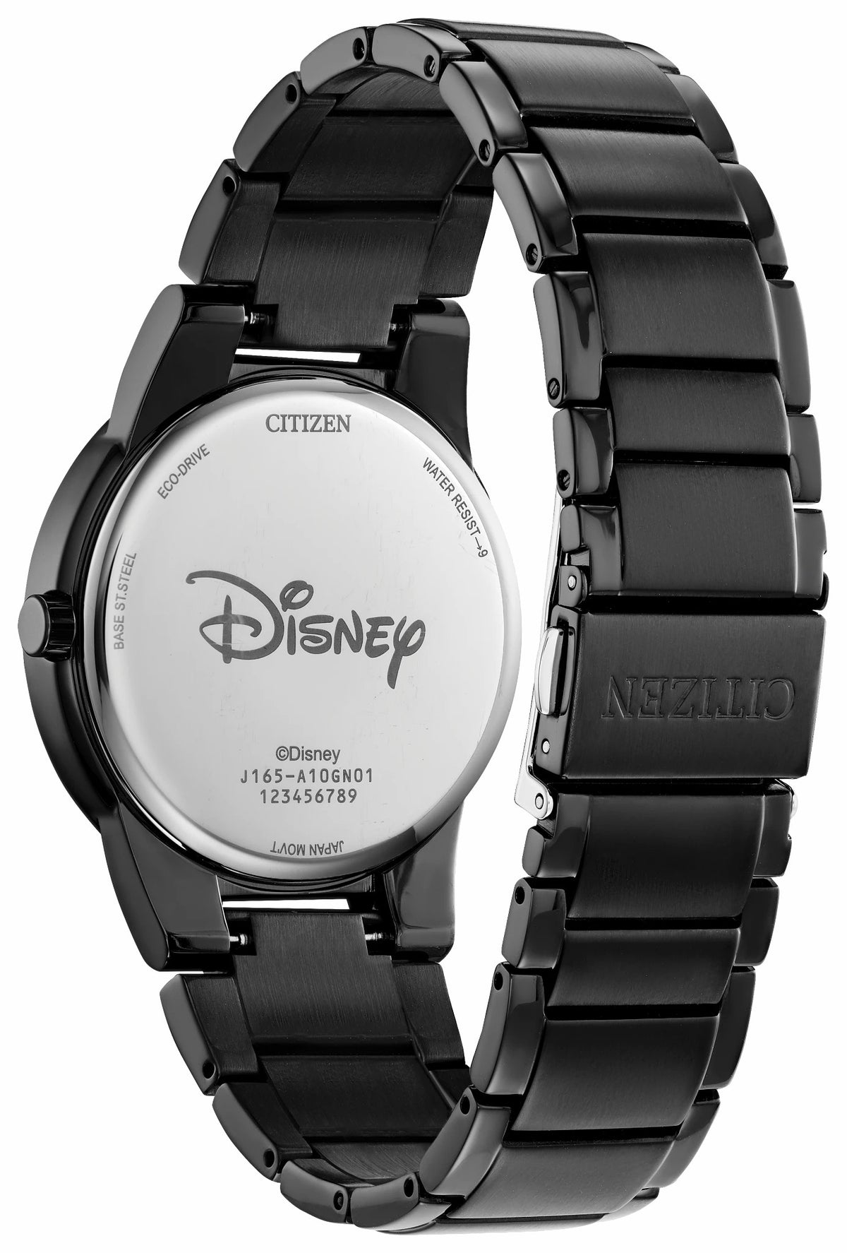 Mickey Fiesta Black Dial Stainless Steel Bracelet AU1095-57W - Citizen Value