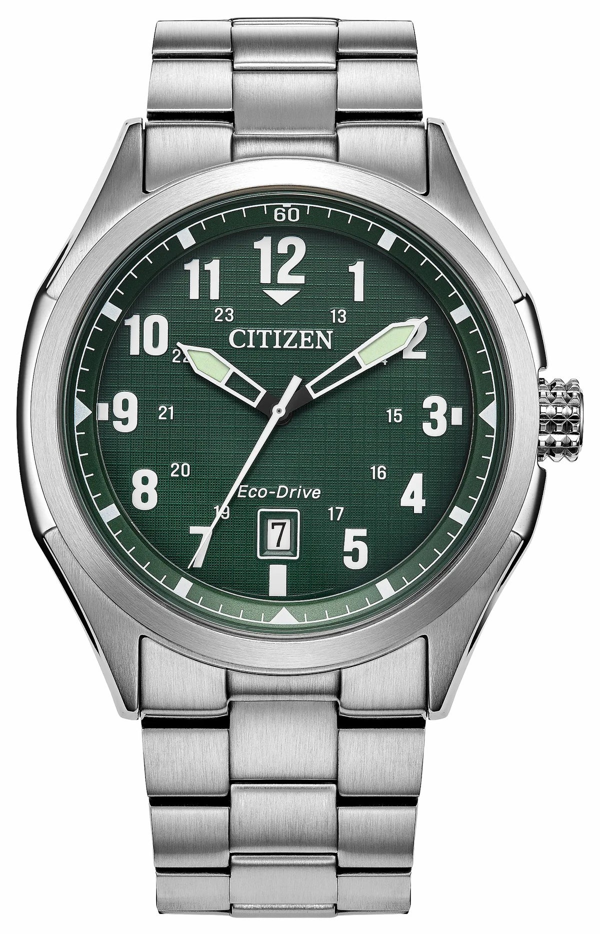Terra Force Green Dial Stainless Steel Bracelet AW1890-51X - Citizen Hot Sale