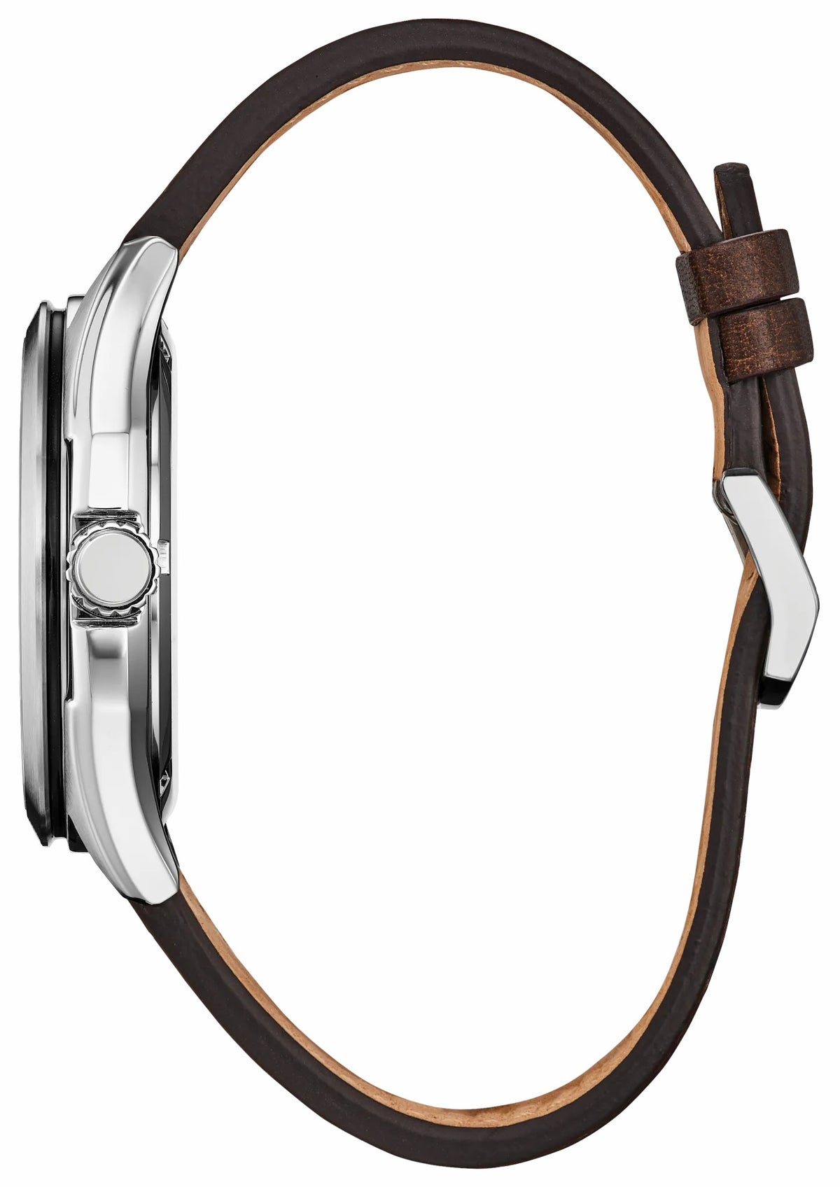 Terra Force Silver-Tone Dial Leather Strap AW1890-19B - Citizen Great Value