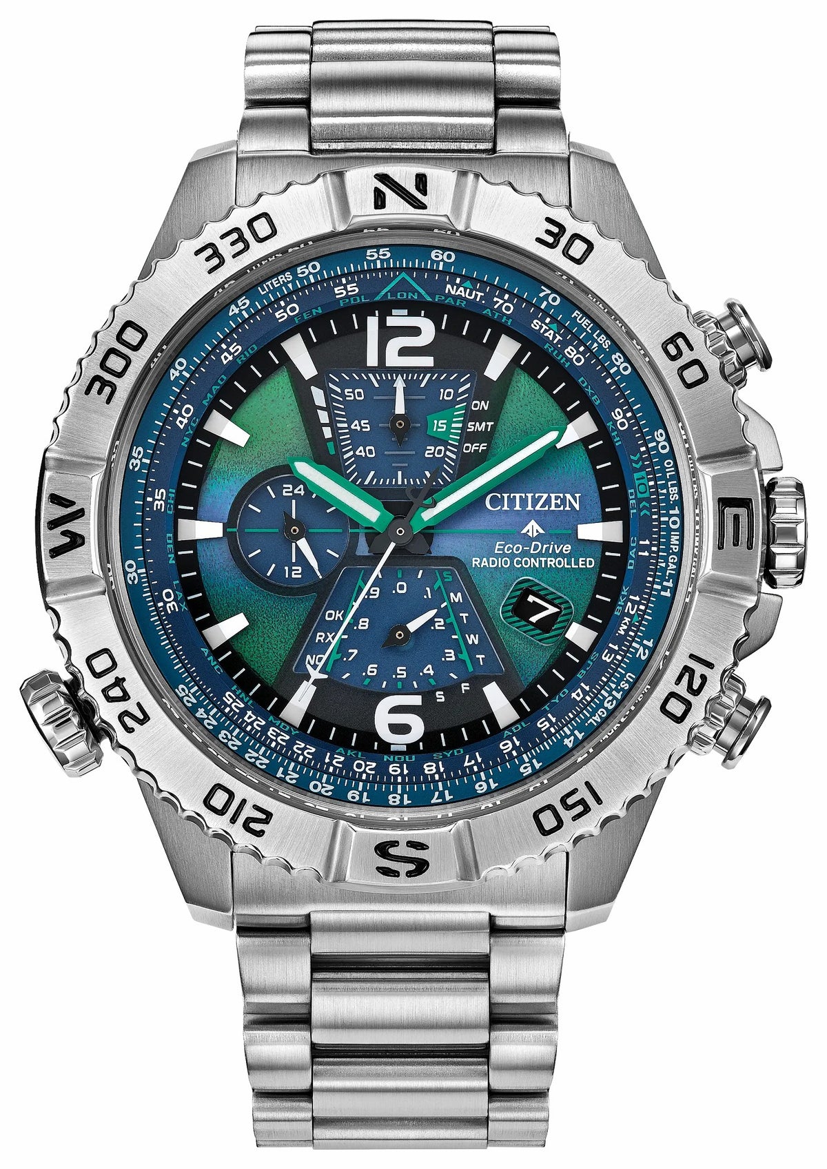 Promaster Navihawk A-T Blue Dial Stainless Steel Bracelet AT8220-55W - Citizen Trusted