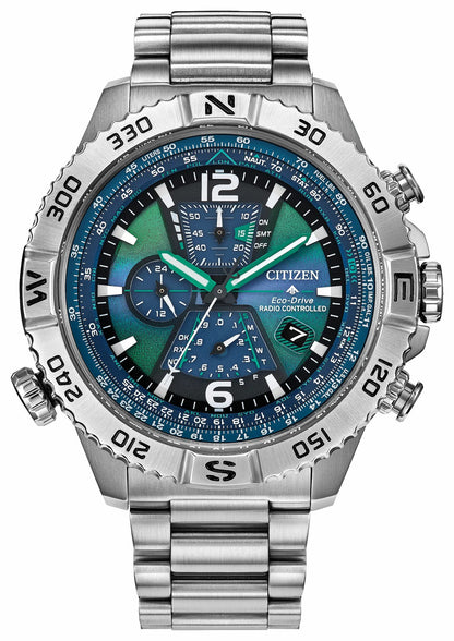 Promaster Navihawk A-T Blue Dial Stainless Steel Bracelet AT8220-55W - Citizen Trusted