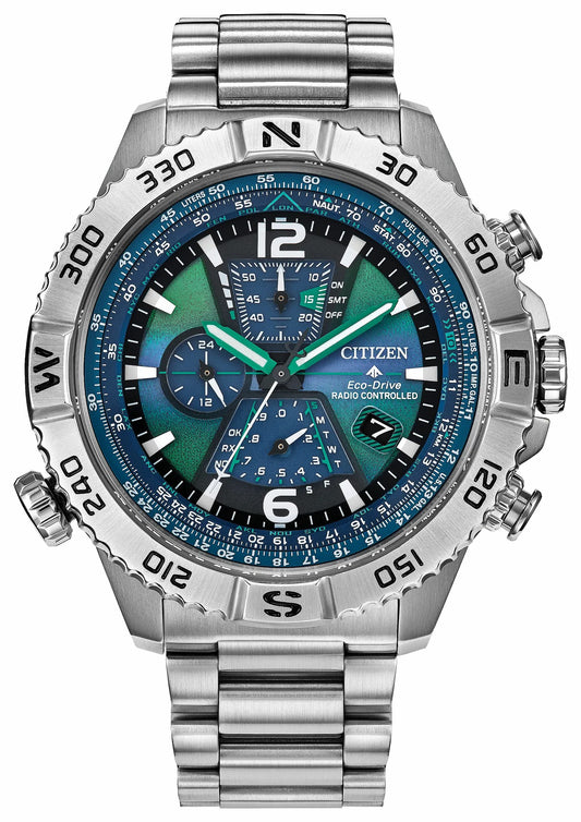 Promaster Navihawk A-T Blue Dial Stainless Steel Bracelet AT8220-55W - Citizen Trusted