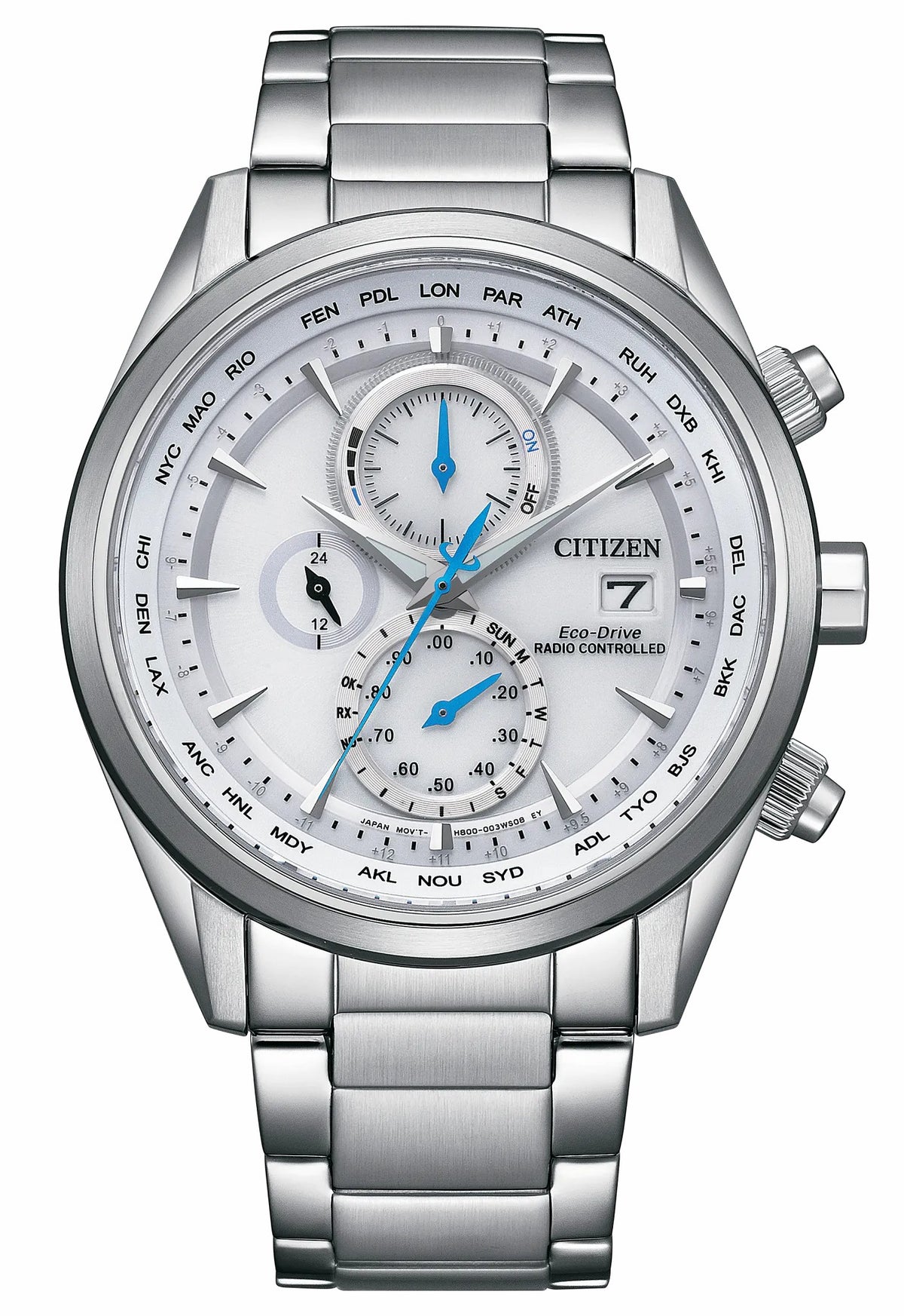 Sport Luxury White Dial Stainless Steel Bracelet AT8260-85A - Citizen Hot Sale